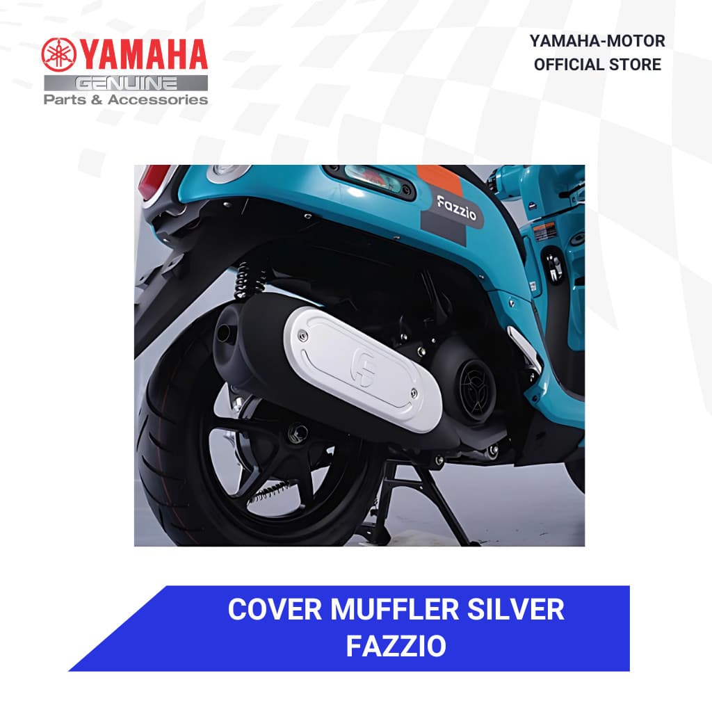 Yamaha Fazzio Silver Muffler Cover