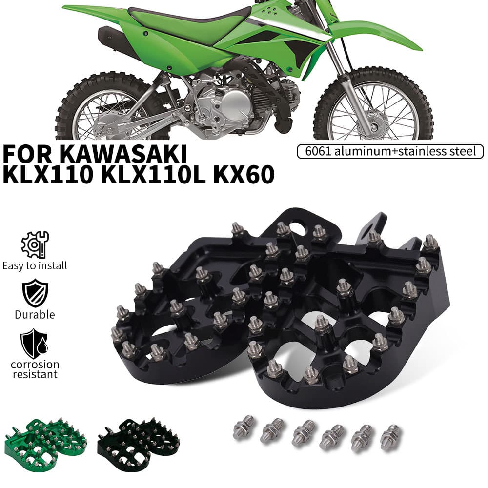 JF Motorcycle Accessories Pedal Footrest Foot rests Foot Pegs Footpeg For kawasaki KLX110 KLX 110 KLX110L KLX 110L KX60