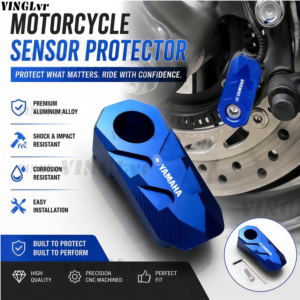 สําหรับ YAMAHA MT-03 MT-07 MT-09 MT-10 CNC อลูมิเนียมอุปกรณ์เสริมรถจักรยานยนต์ ABS Sensor ฝาครอบล้อหน้า ABS Protector เซ็นเซอร์เบรค Guard