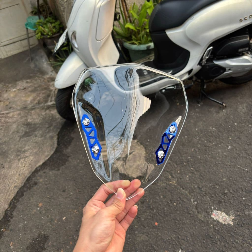 Clear Aerox Visor Package Plus CNC Bolts + PNP Mirror Garnish Yamaha Aerox Alpha aerox เก่า/ใหม่ 155