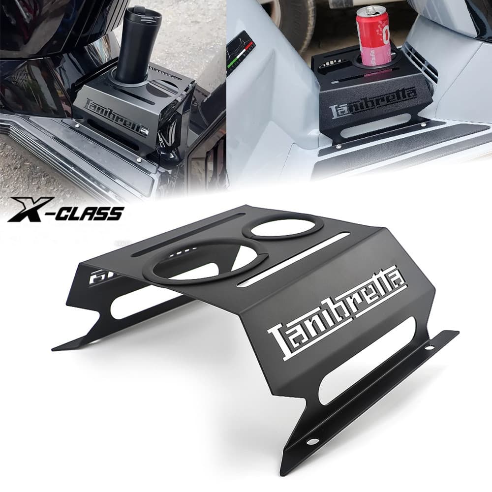สําหรับ Lambretta X300 X200 V125 V200 รถจักรยานยนต์เท้าเหยียบกระเป๋าเดินทางชั้น Rack Holder Bracket