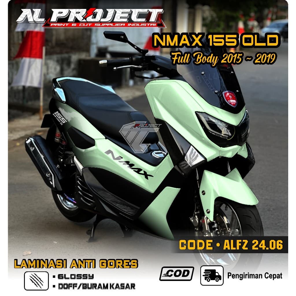 ใหม่ล่าสุดสติ๊กเกอร์รูปลอก Nmax เก่า 2015 เต็มตัว - อุปกรณ์สติ๊กเกอร์มอเตอร์ไซค์ Nmax 155 เก่า 2015 2016 2017 2018 2019 fullbody Variation Decal สติกเกอร์ Gradient Full body Simple Design Full Striping สติกเกอร์ Nmax เก่า ALFZ 24.06