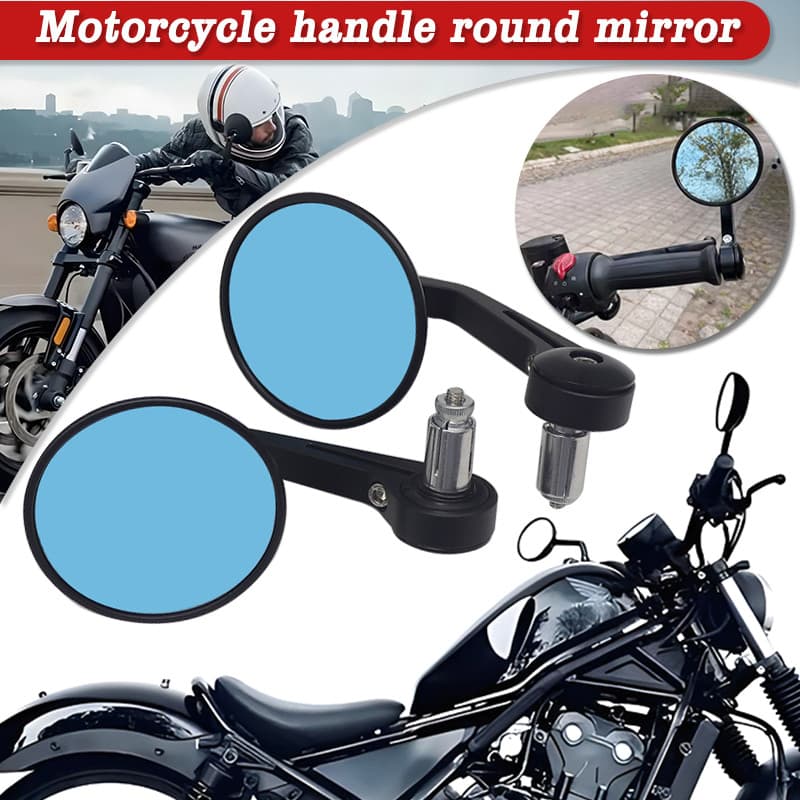 สําหรับ Royal Enfield Bullet/Meteor/Classic 350 500 Interceptor 650 CNC รถจักรยานยนต์ Bar End Mirrors Retro Handlebar Tip Rearview