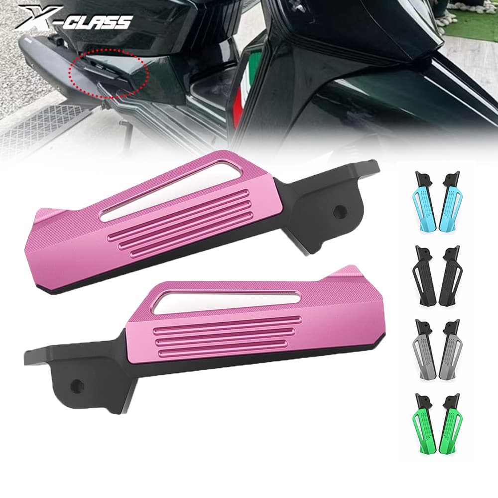 สําหรับ Lambretta X300 X200 X250 สกู๊ตเตอร์ด้านหลังพักเท้า CNC Footstep Footpeg อุปกรณ์เสริม