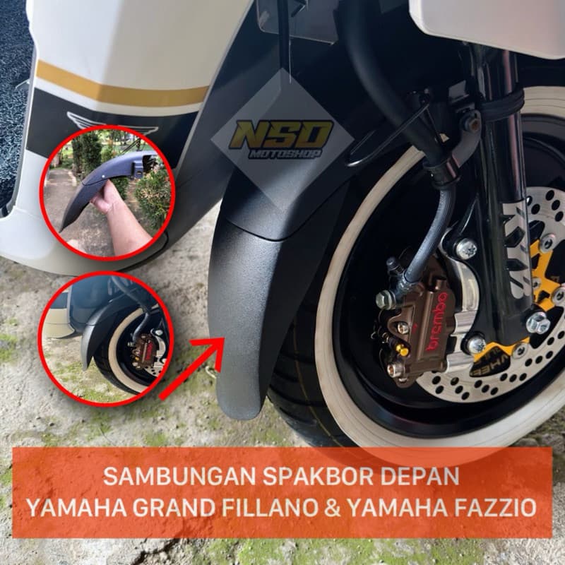 การเชื่อมต่อ Yamaha Fazzio Yamaha Fazio การเชื่อมต่อบังโคลนหน้า Yamaha Grand Fillano Pnp