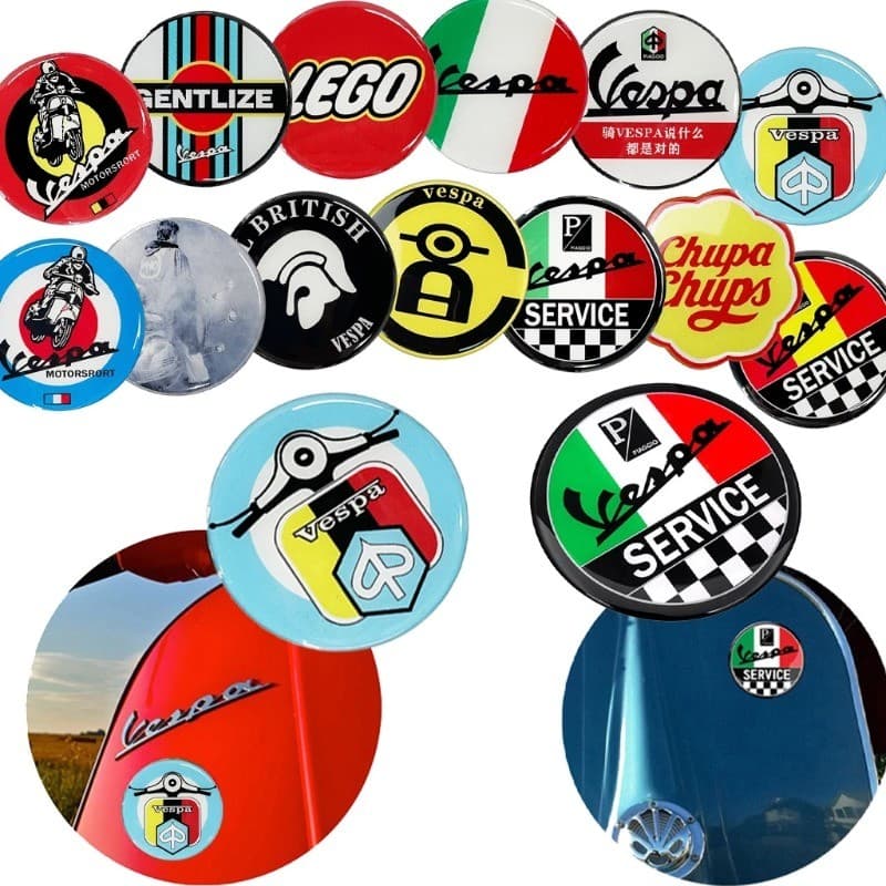สําหรับ PIAGGIO Vespa Decal GTS SPRINT PRIMAVERA LXV LX S GTV 125 250 300 Touring Ie Super Sport สําหรับ Vespa Decals เรซิ่น