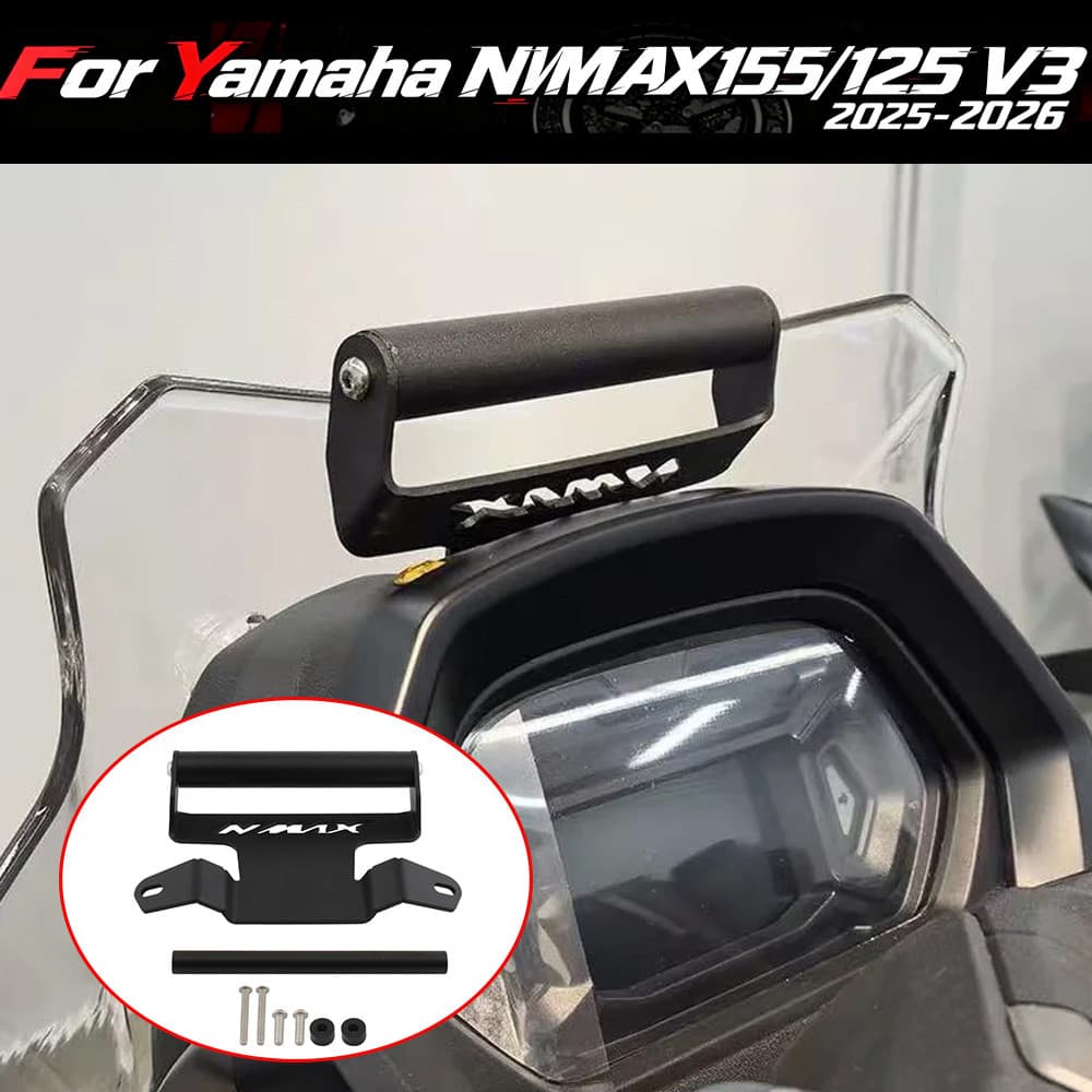 สําหรับ YAMAHA NMAX 155 NMAX155 N-MAX155 NMAX125 N MAX 155 125 2025 2026 GPS Mount รถจักรยานยนต์ GPS Navigation Bracket ที่วางโทรศัพท์