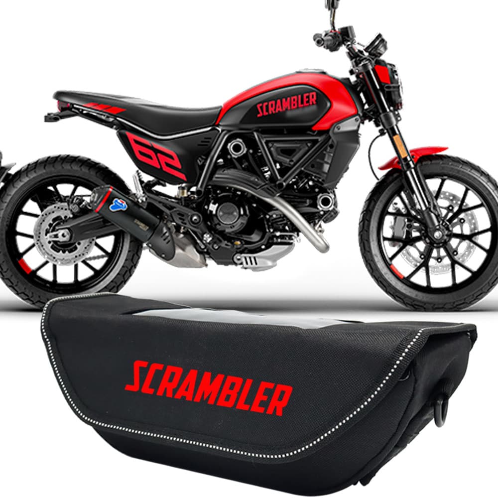 สําหรับ Ducati Scrambler 800 Lineup scrambler800 2023 รถจักรยานยนต์Handlebarกระเป๋ากันน้ําHandlebarกระเป๋าเดินทางนําทาง