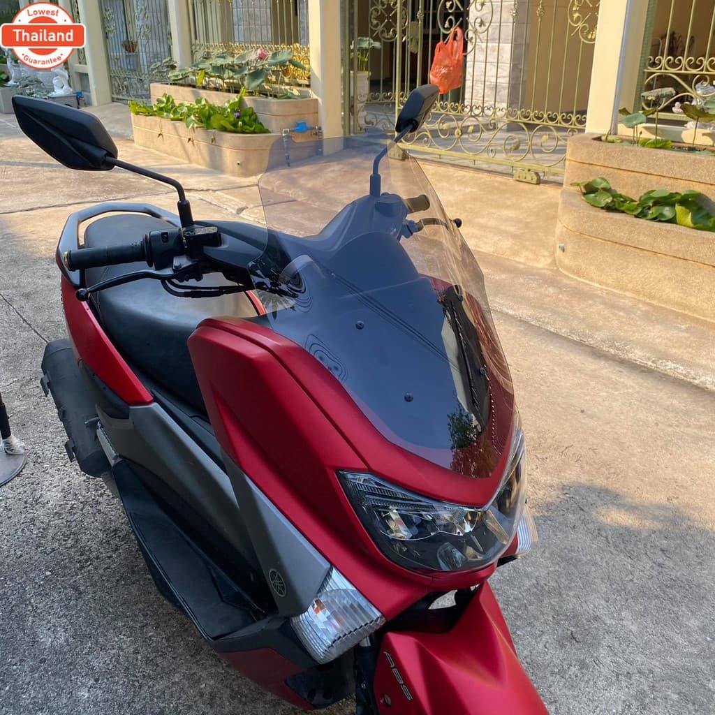 ชิวหน้าnmax สำหรัyear2015-2019 ทรงโดรน สูง21นิ้ว ชิวใส ชิวแต่ง ังลม  yamaha N-max  ของแต่งnmax อุปกรณ์แต่งรถn-max ชิวใส 