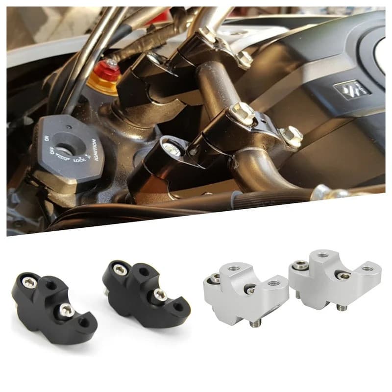 1 คู่รถจักรยานยนต์ 30 มม.Handlebar Riser Bar Mount Handle Clamp 7/8 "สําหรับ Suzuki V-STROM V-Strom DL650 DL650XT DL1000 DL 650XT