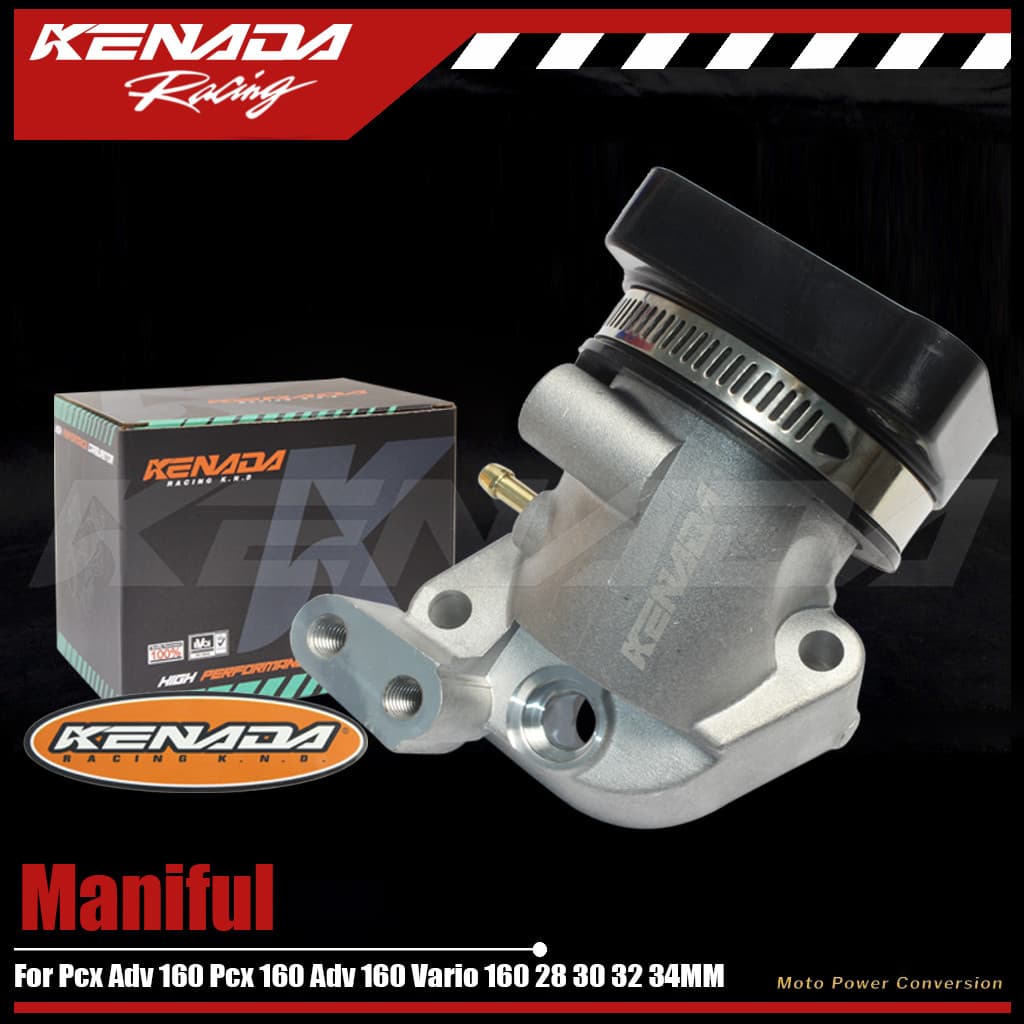 KENADA RACING Intek ท่อร่วมไอดี Tb Pcx Adv 160 Pcx 160 Adv 160 Vario 160 ไอดี 28 30 32 34 MM
