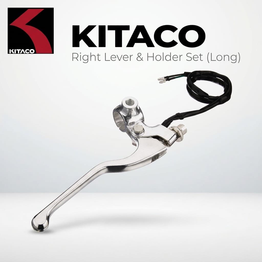 ชุดคันเบรก+ที่จับด้านขวา (แบบยาว) KITACO สำหรับ Honda Monkey หลายสี | KITACO Right Lever & Holder Set, Long, for Honda Monkey, Multiple Colors
