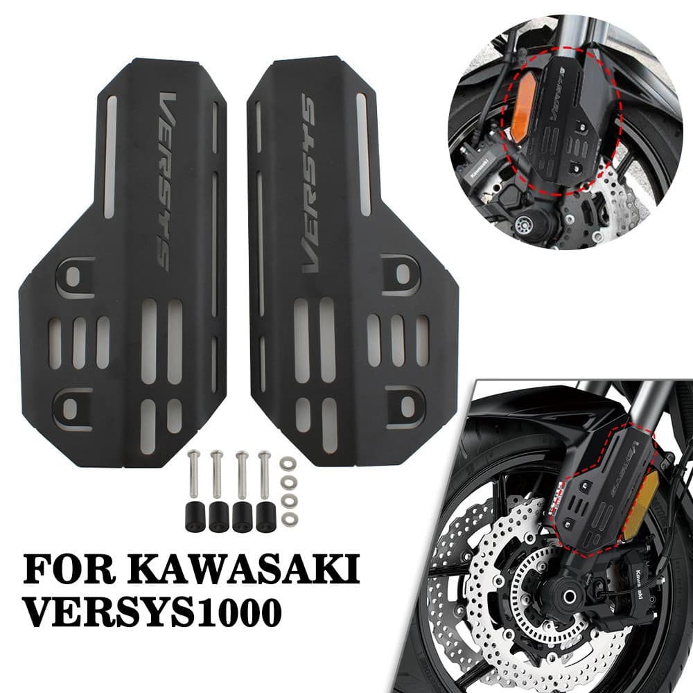 สําหรับ Kawasaki Versys 650 1000SE KLE650 KLE VERSYS650 2015-2023 อุปกรณ์เสริมส้อมด้านหน้าโช้คอัพ Guard Protector ฝาครอบ