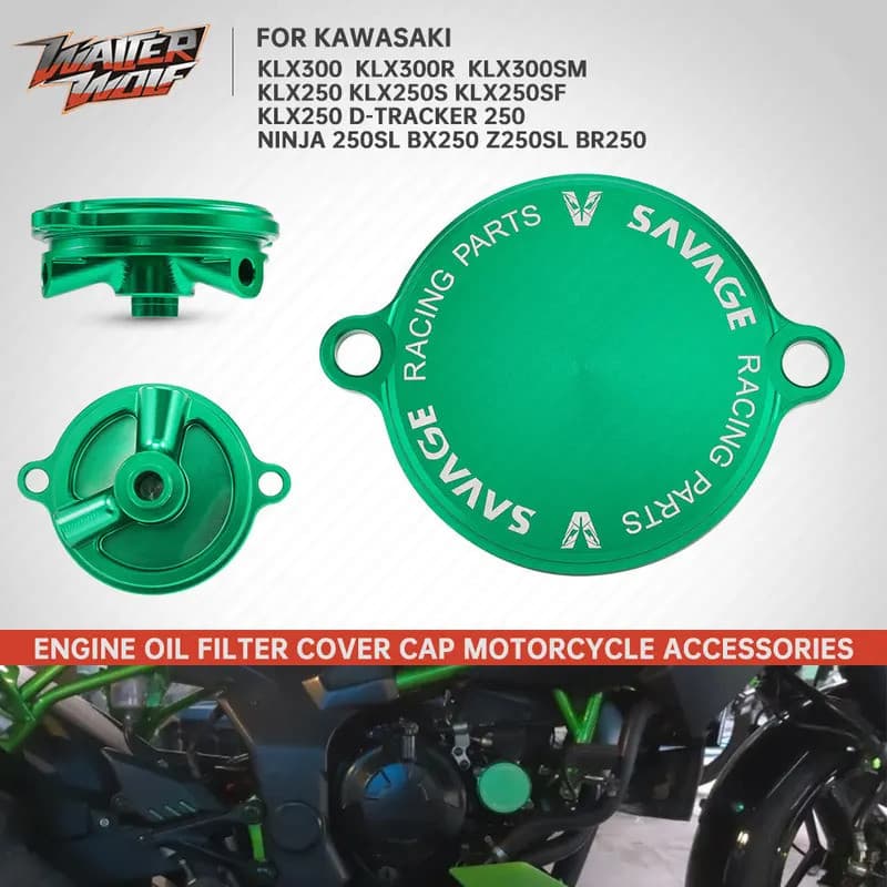 2025 KLX 300 Motocross เครื่องยนต์กรองน้ํามันสําหรับ Kawasaki KLX250 KLX300 KLX 250 D-Tracker 250 NINJA 250SL Z250SL 93-2024