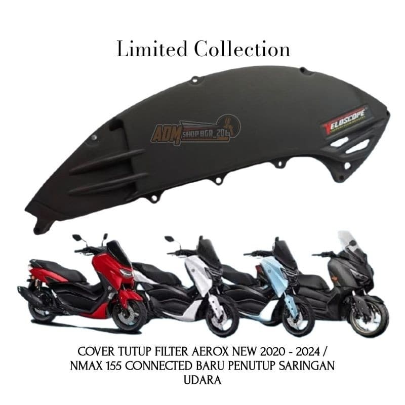 AEROX ใหม่ 2020 - 2024 NMAX ใหม่ NEO S ใหม่ NMAX TURBO NMAX 155 เชื่อมต่อฝาครอบกรองอากาศกล่องกรองอากาศ PROTECTOR MOTORCYCLE ด้านข้างกล่องรถจักรยานยนต์ฝาครอบกรองอากาศ SLIM VELOSCOPE รุ่น THICK ABS ADM