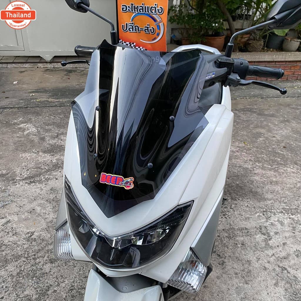 ชิวหน้าnmax year15-19 ทรงSL ทรงใหม่ล่าสุด yamaha N-max all ใหม่ ชิวใส ชิวแต่ง ังลม ของแต่งnmax อุปกรณ์แต่งรถnmax