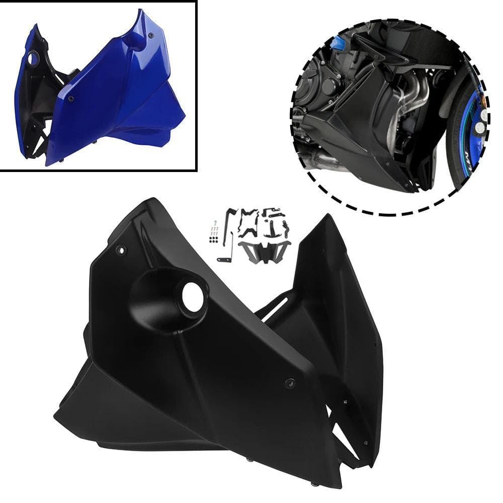 NMT MT07 FZ07 Engine Spoiler Belly Pan Lower Fairing Mounting Bracket For Yamaha MT-07 FZ-07 2020-2025 2024 MT FZ 07 Fra