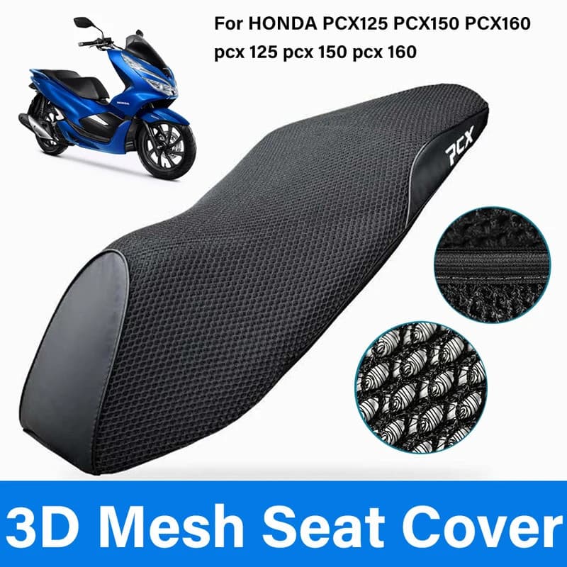 สําหรับ HONDA PCX125 PCX150 PCX160 pcx 125/150 pcx 160 รถจักรยานยนต์ 3D ตาข่าย Sun-proof Breathable เบาะรองนั่งฝาครอบความร้อน Pad