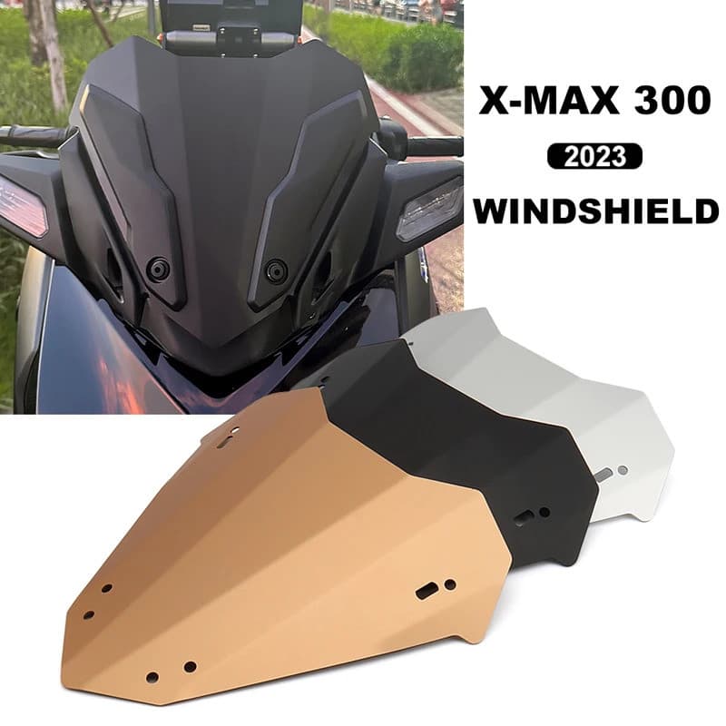 ใหม่กระจกรถจักรยานยนต์ WindScreen Wind Shield หน้าจอ Deflectors สําหรับ YAMAHA XMAX 300 XMAX300 X-MAX 300 X-MAX300 xmax300 2023