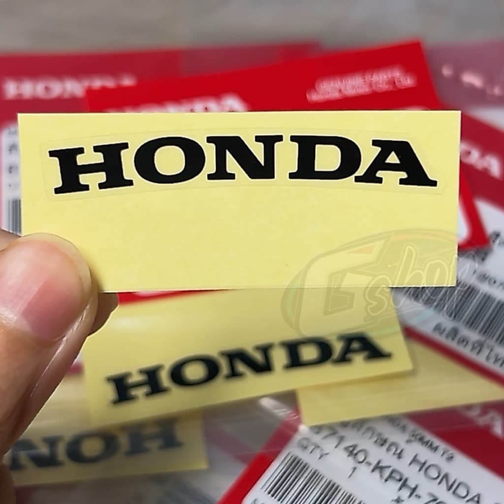 สติ๊กเกอร์ Honda Wave125i สีดำ(50มม.) ติดฝาปิดท้ายเบาะ (87140-KPH-700ZB)