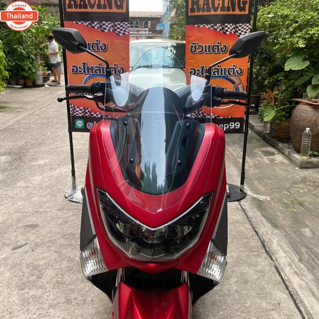 ชิวหน้าNmax สำหรัyear2015-2019 ทรงปูอิ ขนาดชิว 20 นิ้ว yamaha N-max ชิวใส ชิวแต่ง ังลม ของแต่งnmax อุปกรณ์แต่งรถNmax