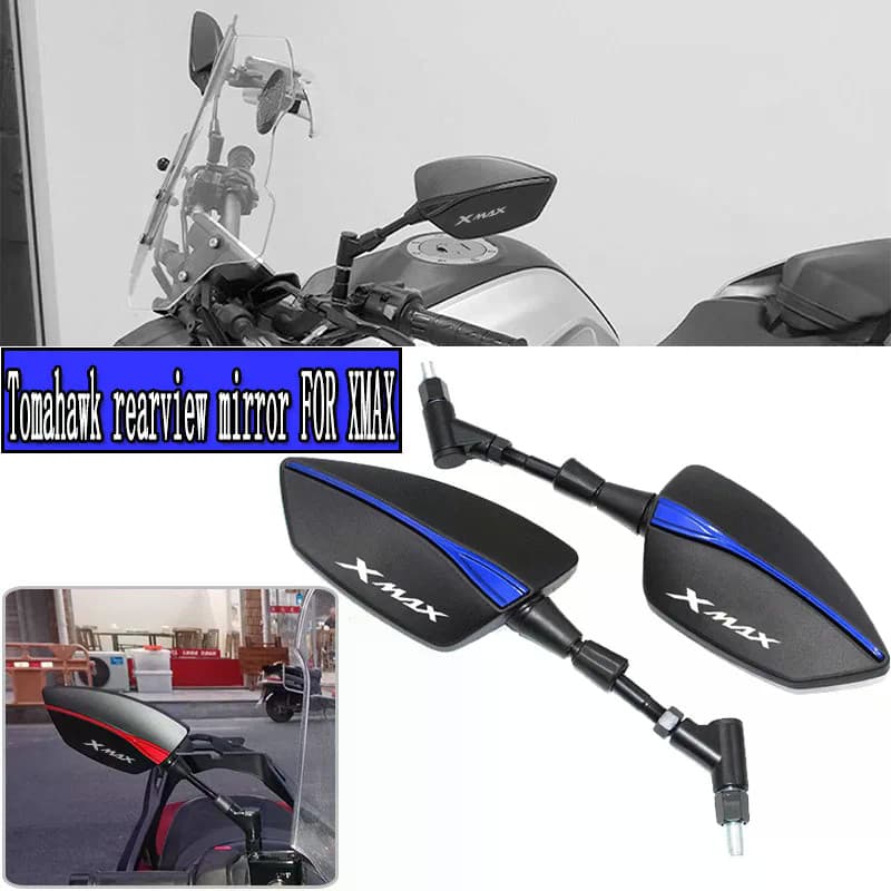 สําหรับ YAMAHA XMAX400 XMAX300 XMAX250 XMAX125 ใหม่คุณภาพสูง Universal รถจักรยานยนต์กระจกกระจกมองหลังโลโก้ XMAX