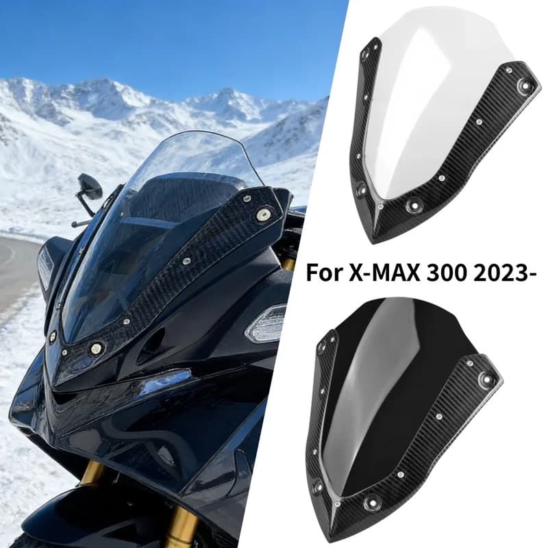 ใหม่รถจักรยานยนต์ด้านหน้าด้านหลังกระจก Wind Deflector Fairing กระจกสําหรับ YAMAHA X-MAX300 XMAX300 X-MAX 300 XMAX 300 2023 2024