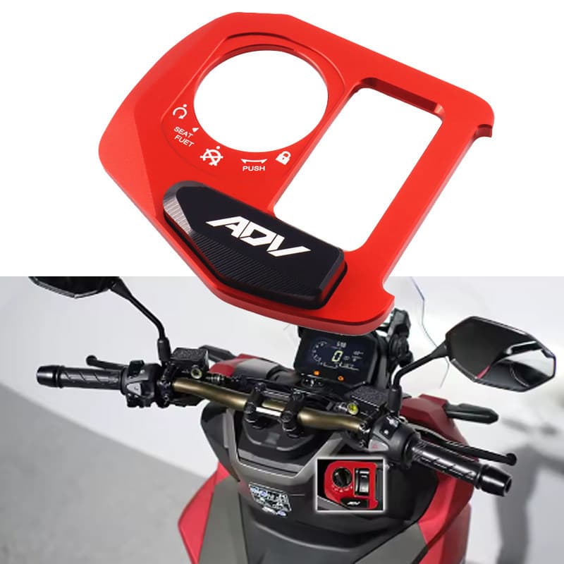 ขายร้อน เหมาะสําหรับ Honda ADV160 ล็อคประตูไฟฟ้าฝาครอบป้องกันกุญแจล็อคสวิตช์อลูมิเนียมอัลลอยด์ฝาครอบป้องกัน adv160