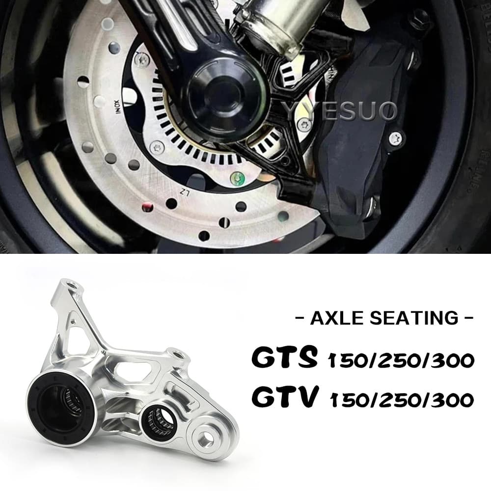 Gอุปกรณ์ GTS250 GTV300สำหรับ Vespa GTS 300เพลาที่นั่งรถจักรยานยนต์คาลิปเปอร์เบรคล้อหน้าชิ้นส่วน GTV GTS300 GTS