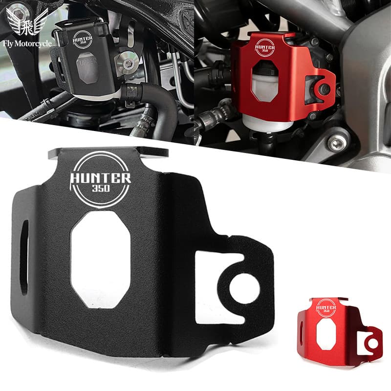 ใหม่ Fit สําหรับ Royal Enfield Hunter 350 Hunter350 2025 2026 รถจักรยานยนต์ด้านหลัง Brake Fluid Reservoir Guard ป้องกันหมวก