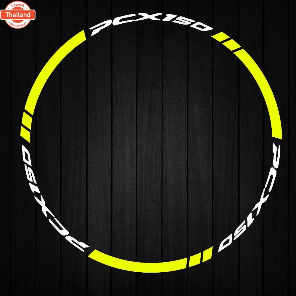สําหรั HONDA PCX 125 150 160 PCX125 PCX-125 PCX150 PCX160 สะท้อนแสงรถจักรยานยนต์ล้อสติกเกอร์ Hub ภายใน Decals ขอแถเทป