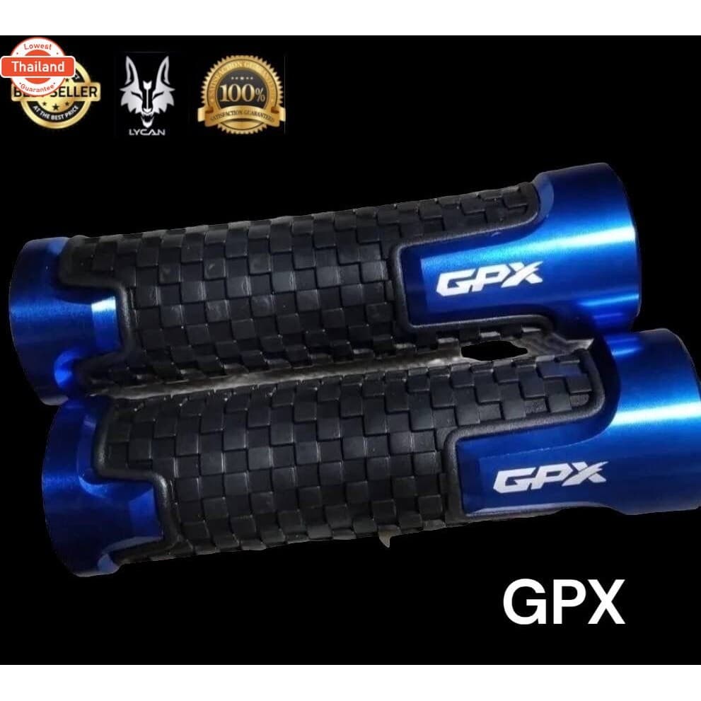 ปลอกแฮนด์อย่างดียางนิ่มตรงรุ่น GPX DEMON 150/DEMON200GR *ตรงรุ่น GPX  สีน้ำเงิน 00/สีแดง01/สีดำ02/สีทอง 03