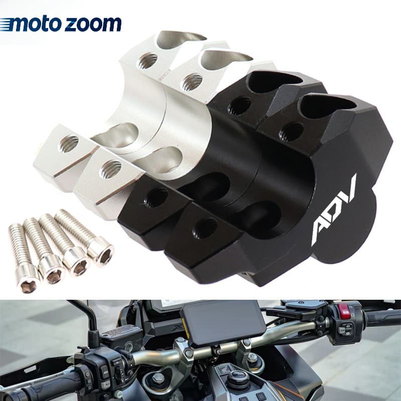 สําหรับHonda ADV350 ADV160 ADV ADV150 ADV 350 ADV 160/150 CNCอลูมิเนียมรถจักรยานยนต์Handlebar Riser 30 มม.ความสูงClampรถจักรยานยนต์อุปกรณ์เสริม