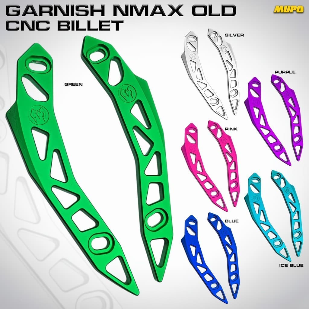 Garnish Visor มอเตอร์กระจก Nmax เก่า/เก่าฝาครอบกระจก NMAX เก่า CNC Billet อลูมิเนียมพรีเมี่ยมด้านหน้า Variation Yamaha NMAX 150 Non ABS Facelift 2018 2019 Plug And Play