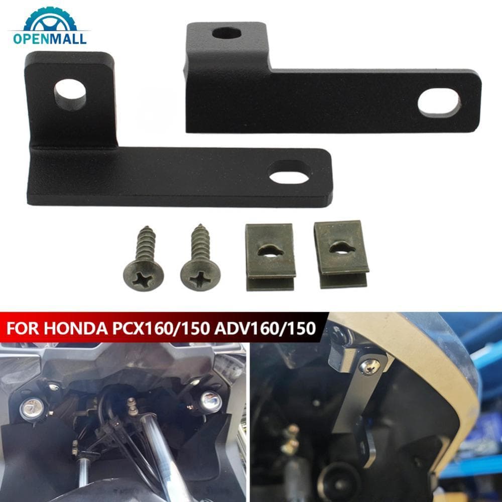 OPENMALL 1 คู่รถจักรยานยนต์ซ่อนไฟตัดหมอกยึดสําหรับ Honda PCX160/150 ADV160/150 Spot Light ผู้ถือการปรับเปลี่ยนอุปกรณ์เสริม D5Z2