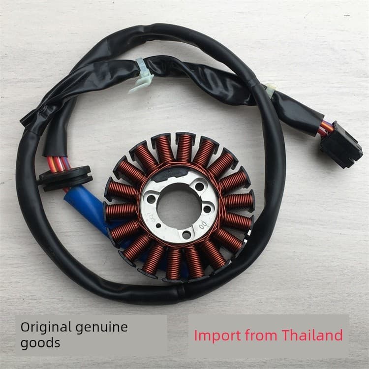 เหมาะสําหรับประเทศไทย Honda PCX150 ส่วนประกอบคงที่ WH150T มอเตอร์แม่เหล็กเครื่องกําเนิดไฟฟ้าขดลวดเดิมแท้ PCX160