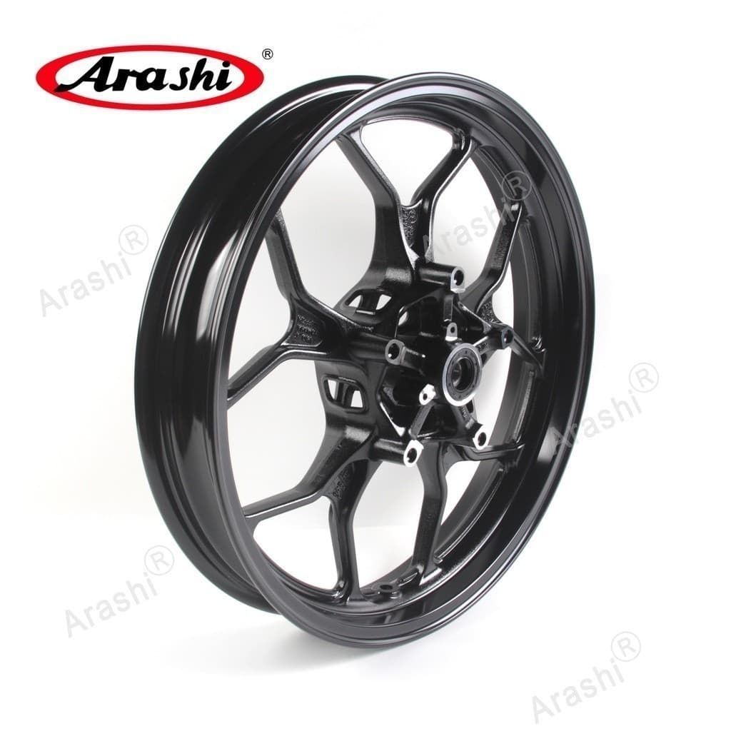 Arashi ขอบล้อหน้าสําหรับ YAMAHA YZF-R3 / R25 2015 - 2022 ขอบรถจักรยานยนต์ยาง Hub YZF R3 R25 ABS / MT03 MT-03 MT25 MT-25 2016 2017 2018 2019 2020 2021 OEM เกรดอลูมิเนียม