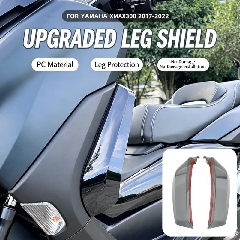 XMAX รถจักรยานยนต์ขา Guard Wind Deflector ด้านข้างขา Protector ฝาครอบกระจกสําหรับ Yamaha X-MAX300 Xmax300 Xmax 300 2017-2022
