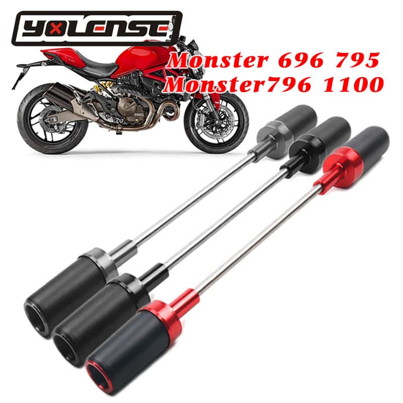 รถจักรยานยนต์ Falling กรอบป้องกัน Slider Fairing Guard Crash Pad Protector Fit สําหรับ Ducati Monster 696 795 796 1100 Monster696