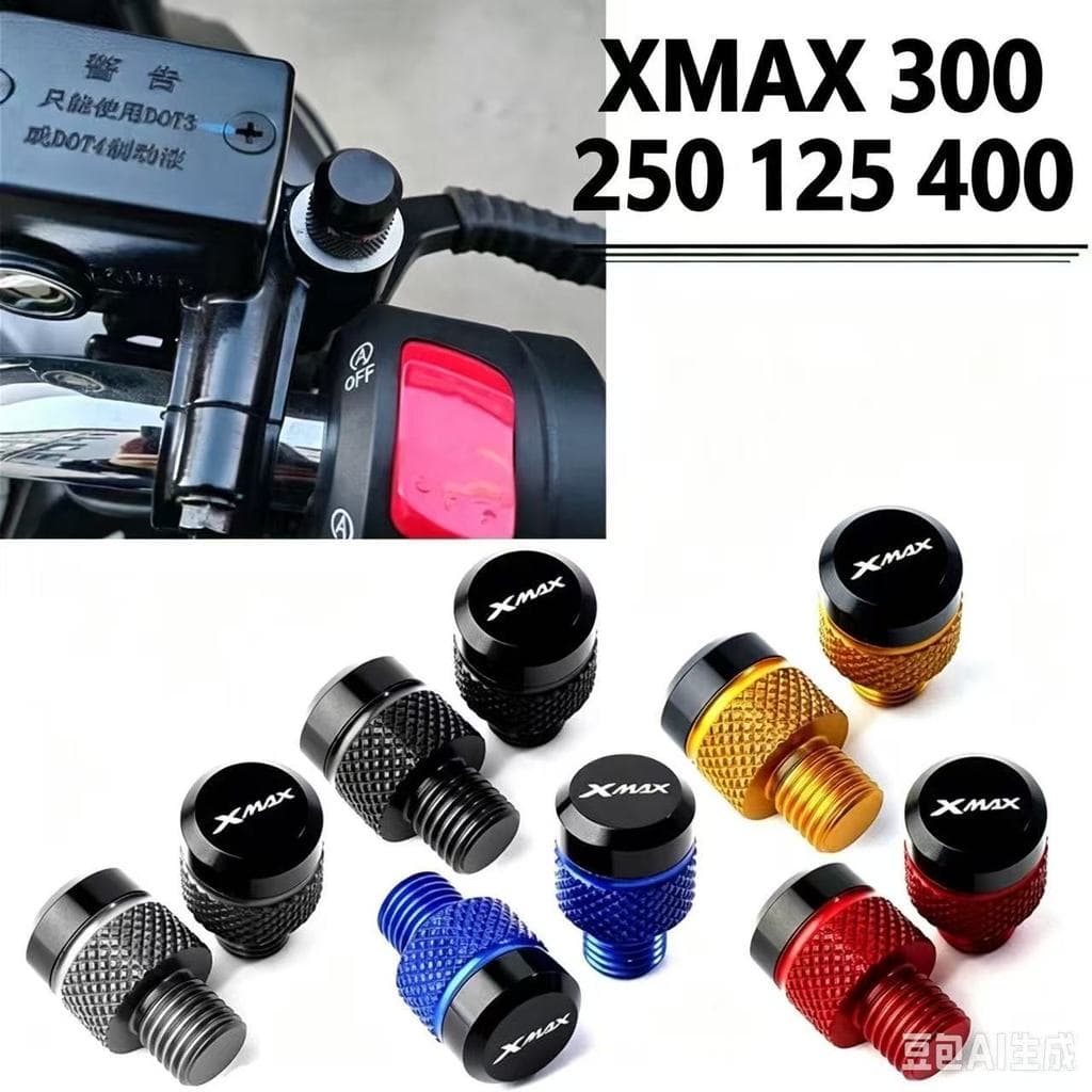 สําหรับ Yamaha Xmax300, 250, 400, 125, Xmax300, Xmax250 รถจักรยานยนต์ CNC อุปกรณ์เสริม M10 * 11.25 กระจกรูปลั๊กสกรู X-max