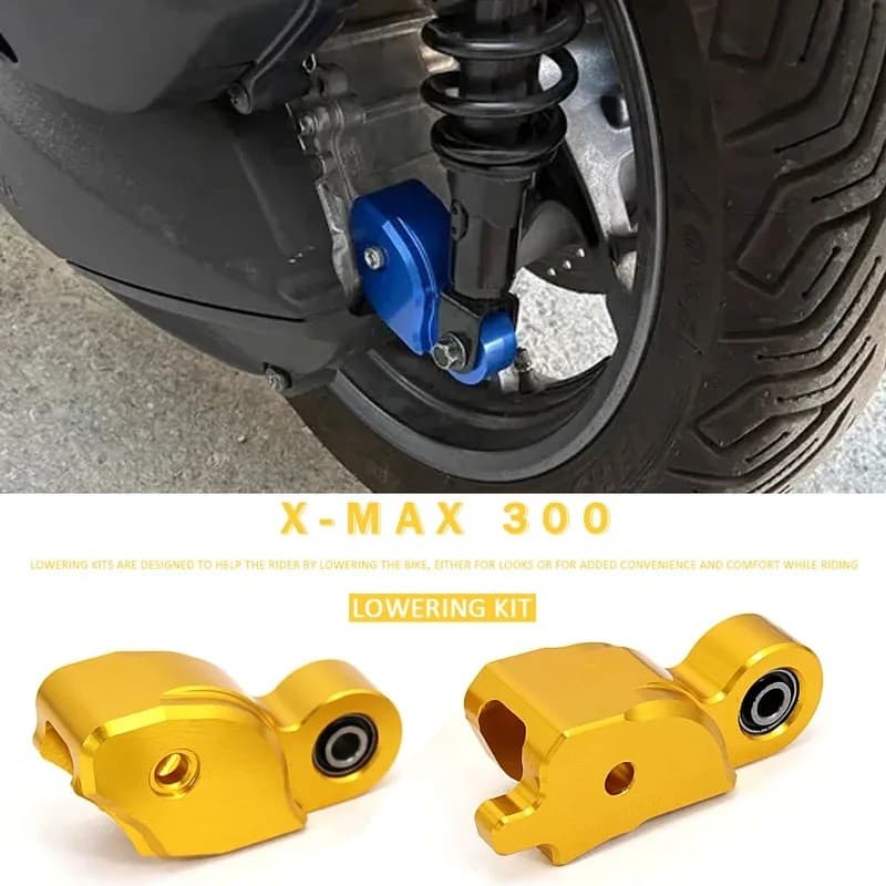 FJJE 3 CM XMAX300 XMAX 300 ใหม่ลดอุปกรณ์เสริมรถจักรยานยนต์ 5 สีด้านหลัง Shock Drop Lowering Kit สําหรับ YAMAHA X-MAX 300 X-MAX300
