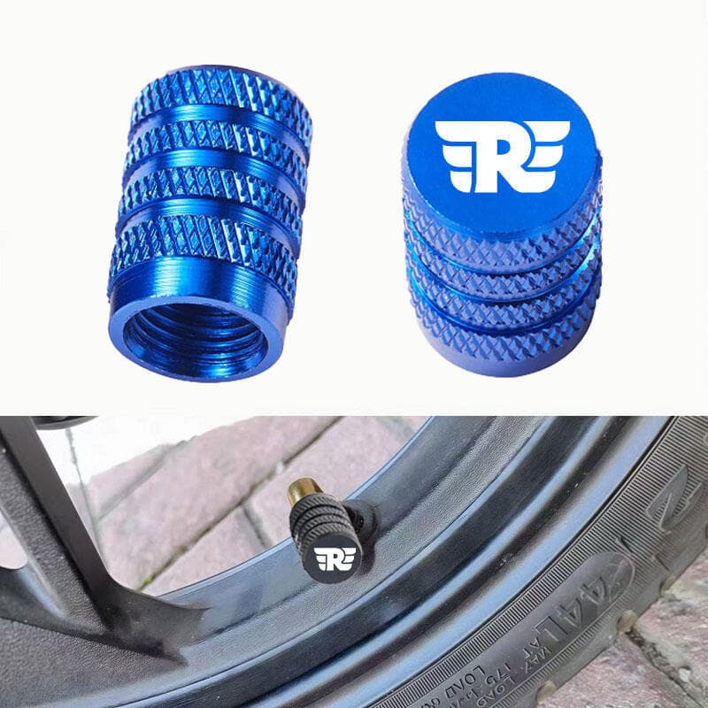 2PCS รถจักรยานยนต์ล้อยางวาล์ว Caps สําหรับ Royal Enfield Bullet/Meteor/Classic 350 500 Interceptor 650 Guerrilla 450 Scram440