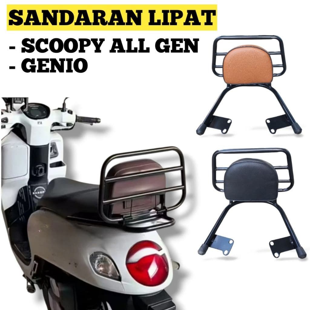 พนักพิง Honda SCOOPY New Fi Genio Scoopy Fi Scoopy Carbu 2013 2025 BRACKET BOX SCOOPY GENIO