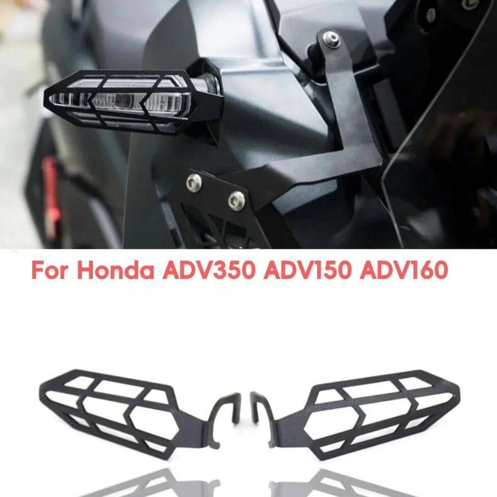 สําหรับ Honda ADV350 ADV150 ADV160 2pcs รถจักรยานยนต์ไฟเลี้ยวฝาครอบป้องกันมอเตอร์ Shield Guard ฝาครอบสแตนเลสอุปกรณ์เสริม
