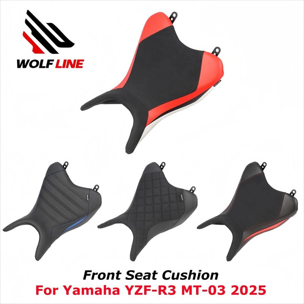 Kเบาะนั่งหน้า WOLFLINE สำหรับ Yamaha YZF-R3 MT-03 2025 สำหรับ MT 03 YZF R3 เบาะนั่งเดี่ยวสำหรับผู้ขับขี่ อุปกรณ์เสริมเบา