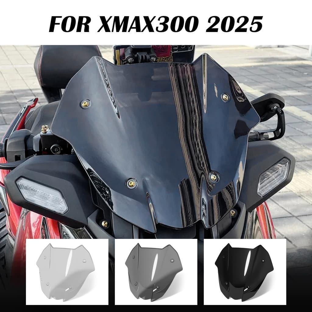 สําหรับYamaha X-MAX300 XMAX300 รถจักรยานยนต์กระจกกระจกWind Shield Deflectore Fairing XMAX 300 xmax 300 2025