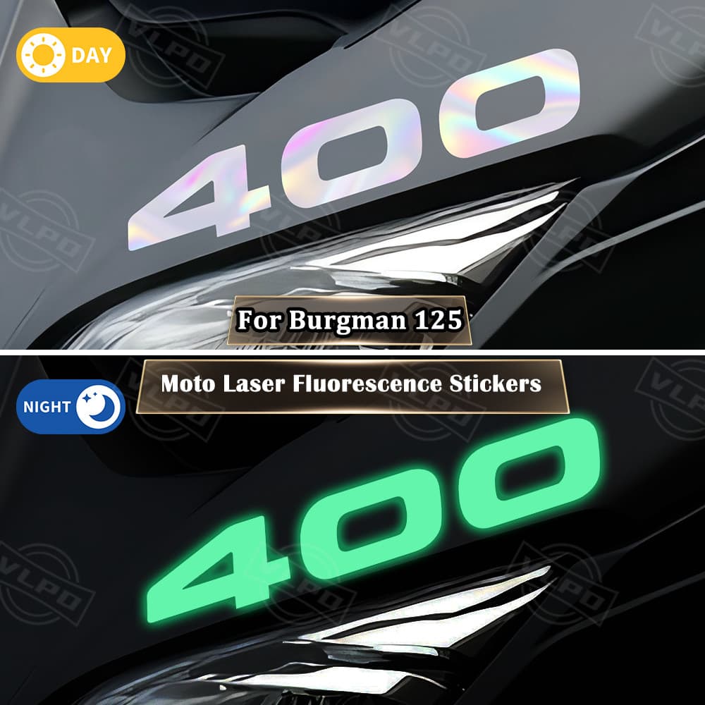 สําหรับ Suzuki Burgman 400 Burgman400 AN400 AN 400 2007-2023 2024 2025 2026 อุปกรณ์เสริมรถจักรยานยนต์เลเซอร์สติกเกอร์กันน้ํา Decals