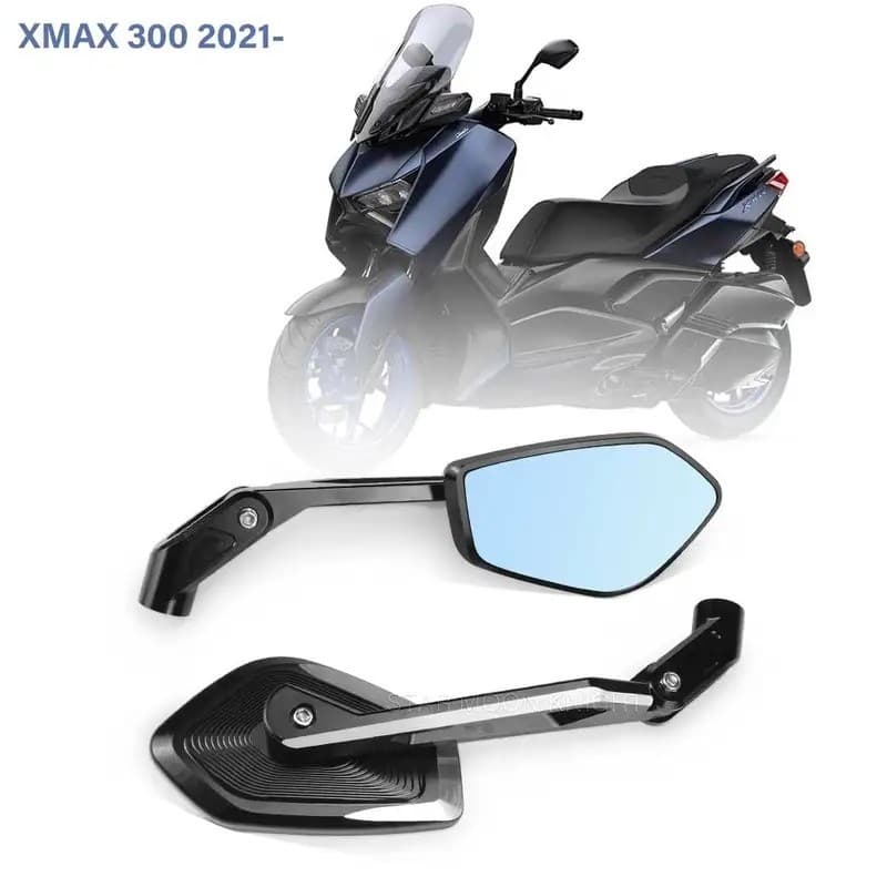 HD ด้านข้างดูกระจกสําหรับ YAMAHA XMAX 300 X MAX300 สกู๊ตเตอร์อุปกรณ์เสริม Anti-Glare กระจกมองหลังสําหรับ YAMAHA XMAX 300 X MAX300 สกู๊ตเตอร์อุปกรณ์เสริม Anti-Glare กระจกมองหลัง