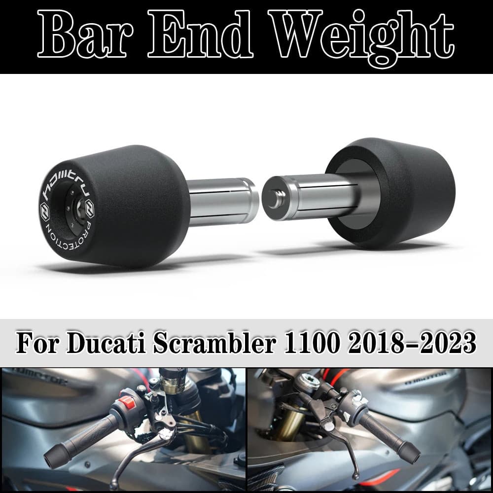 สําหรับ Ducati Scrambler 1100 2018-2023 รถจักรยานยนต์ Handle Bar End Weight Grips Cap