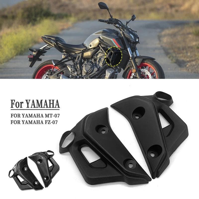 สําหรับ YAMAHA MT-07 FZ-07 MT07 FZ07 2021 - 2024 หม้อน้ํารถจักรยานยนต์กรอบแผงด้านข้าง Fairing MT 07 FZ 07